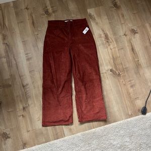 Corduroy wide leg pants
